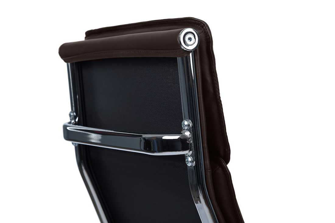 кресло руководителя rv chair dil 6018h тёмно-коричневая экокожа фото